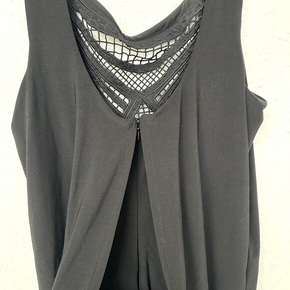 Laundry by Shelli Segal Sleeveless Black Dress with Beaded Neckline - Picture 7 of 9